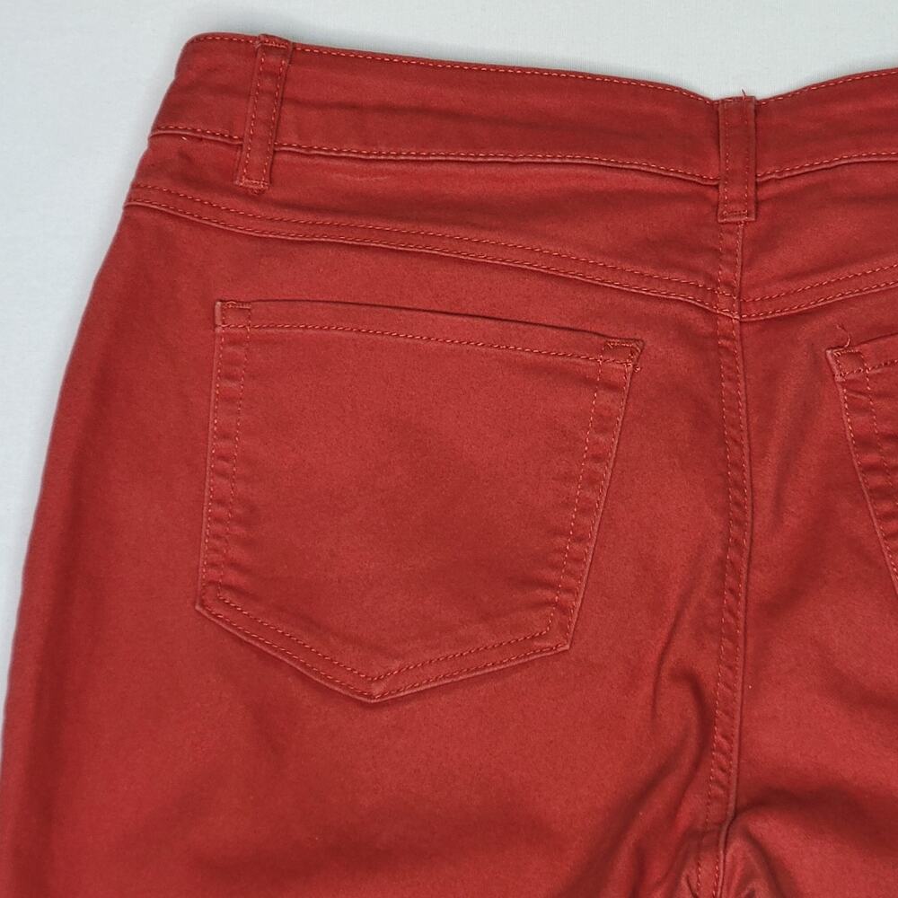 d. jeans Women's Rust Red Colored Stretch Denim Pants sz 12 - Picture 5 of 9
